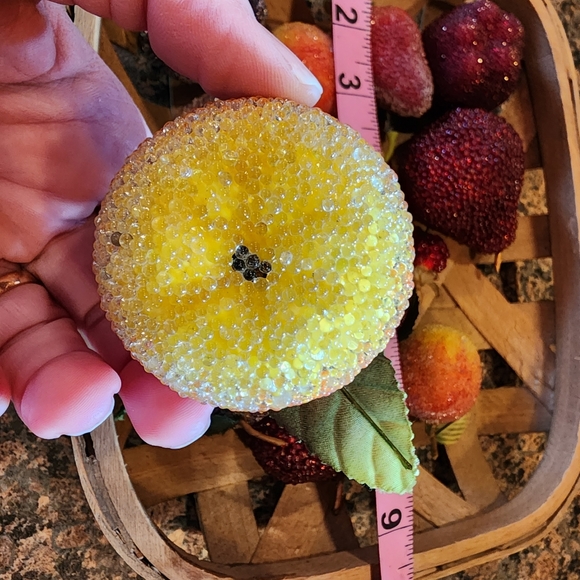 Artificial Sugar Beaded Fruit, Set of 14 - Picture 2 of 6
